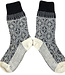 Hirsch Natur wollen sokken Noors ijskristal grijs wit *029 208*