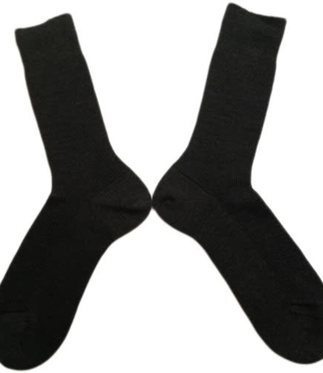 GRODO dunne wollen sokken effen ANTRACIET