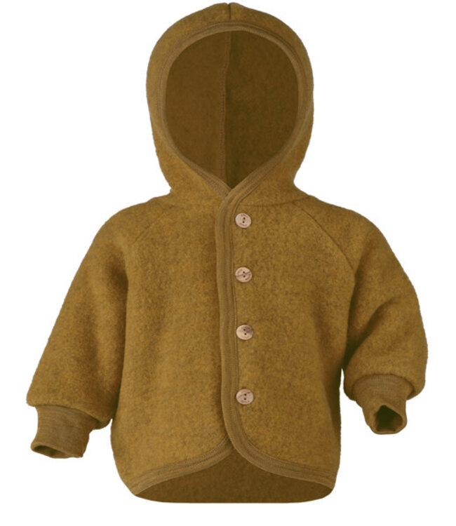 ENGEL NATUR wollen jasje baby wolfleece SAFFRAAN