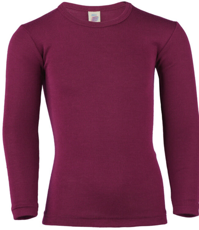ENGEL longsleeve van wol zijde EFFEN ORCHIDEE kind