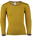 Engel ENGEL longsleeve van wol zijde GESTREEPT SAFFRAAN WALNOOT kind