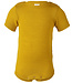 ENGEL wol zijde BABY romper KORTE MOUW effen SAFFRAAN