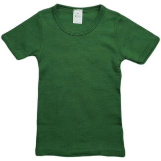 Hocosa Hocosa - shirt korte mouw wol zijde kind * groen *