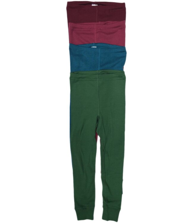 HOCOSA legging biologische wol zijde kind ZEEBLAUW