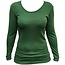 Hocosa - longsleeve wol zijde dames * groen *