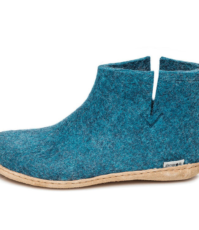 GLERUPS wollen sloffen pantoffels LAARS PETROL