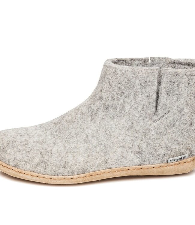 GLERUPS wollen sloffen pantoffels LAARS GRIJS