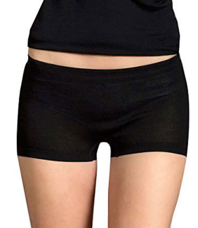 ENGEL NATUR Wol zijde boxer hipster broekje dames ZWART