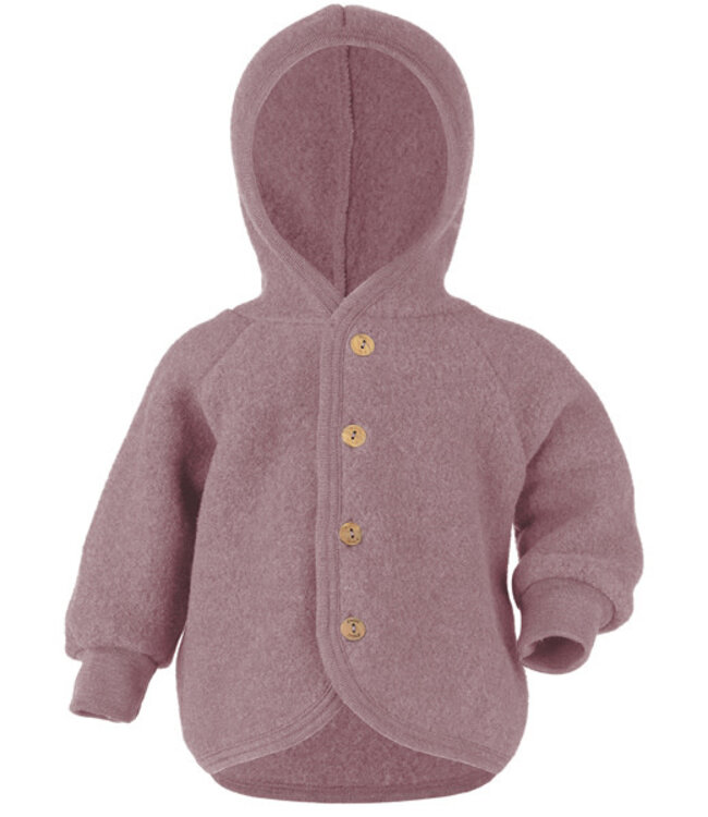 ENGEL NATUR wollen jasje baby wolfleece ROSEWOOD