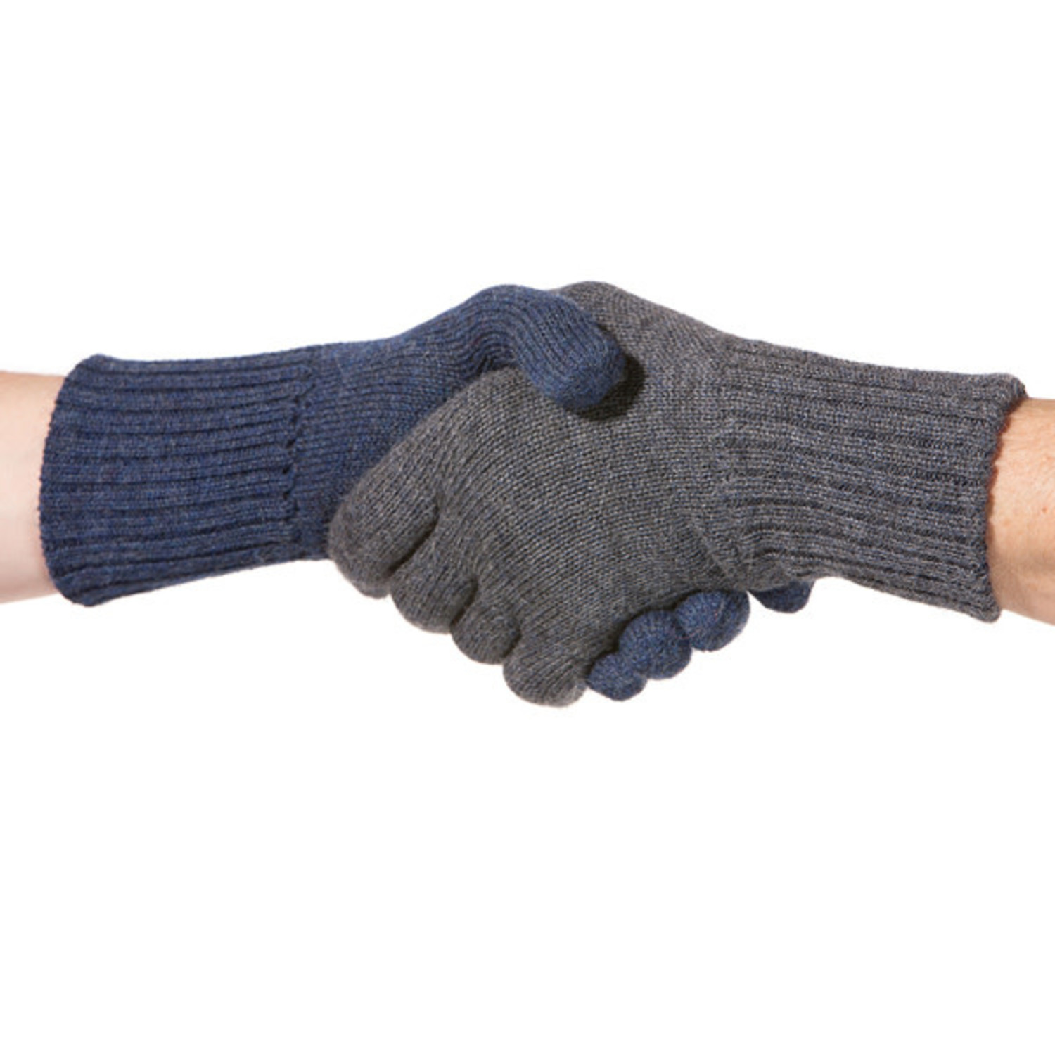 Hallo passie helling wollen handschoenen alpaca reversible blauw grijs Apu Kuntur| Natur-el -  Natur-el