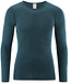 Living crafts - wol zijde longsleeve heren lange mouw * Petrol *