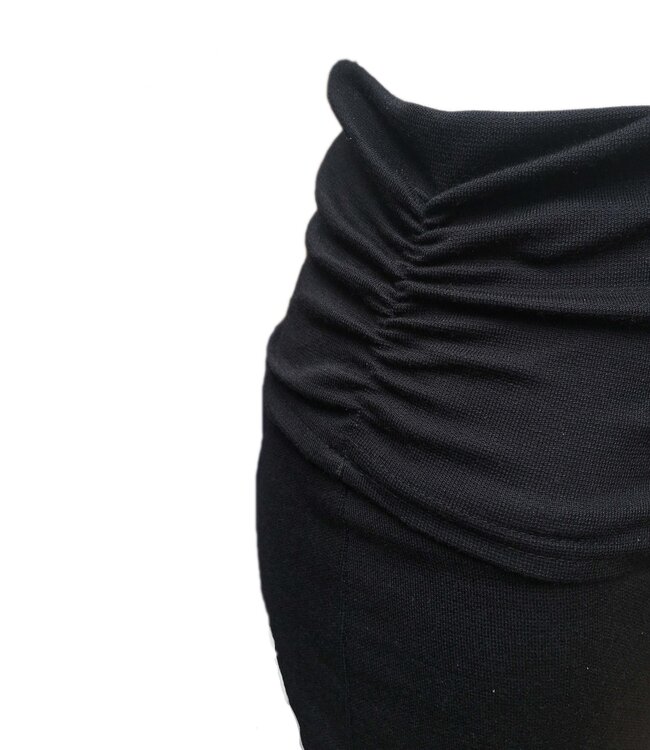 ENGEL NATUR Wol zijde yoga broek dames ZWART 240 gr/m2