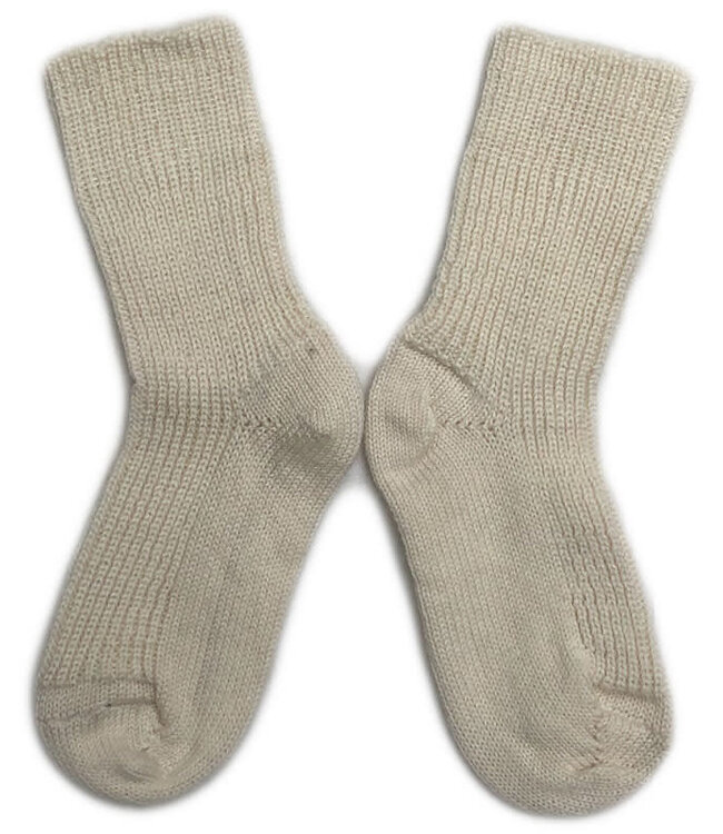 HIRSCH NATUR wollen sokken KIND effen WIT 781 00