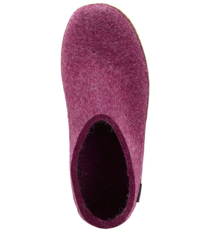 GLERUPS wollen sloffen pantoffels LAARS CRANBERRY