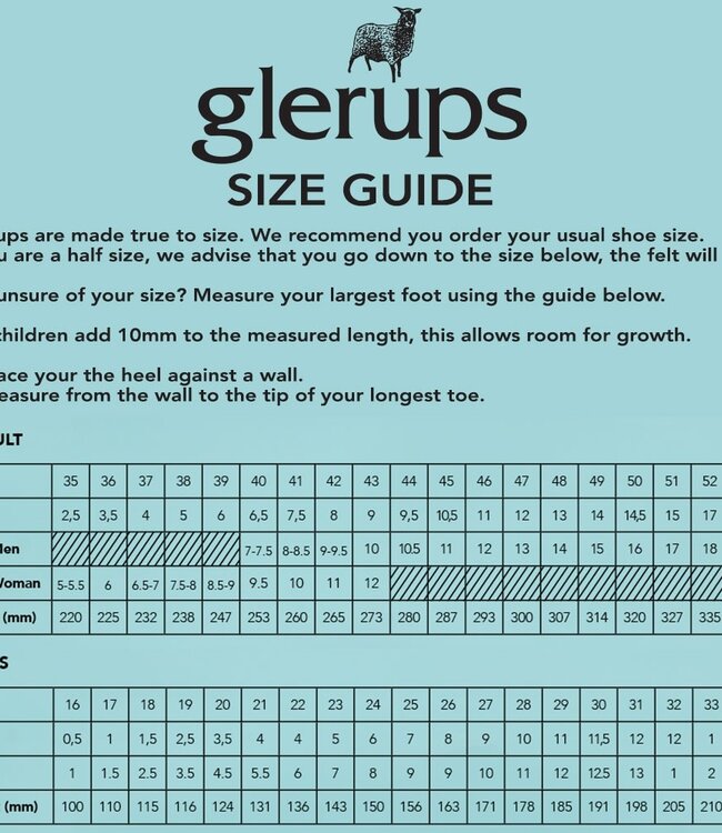 GLERUPS wollen sloffen pantoffels LAARS ROOD