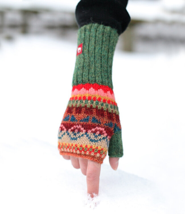 APU KUNTUR polswarmers van 100% baby alpaka alpaca