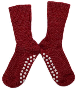 Hirsch Natur Hirsch Natur wollen ANTISLIP sokken kind effen KLAPROOS 782 31
