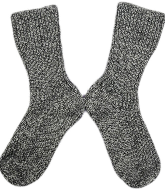 HIRSCH effen wollen sokken KIND 781 48 GRIJS