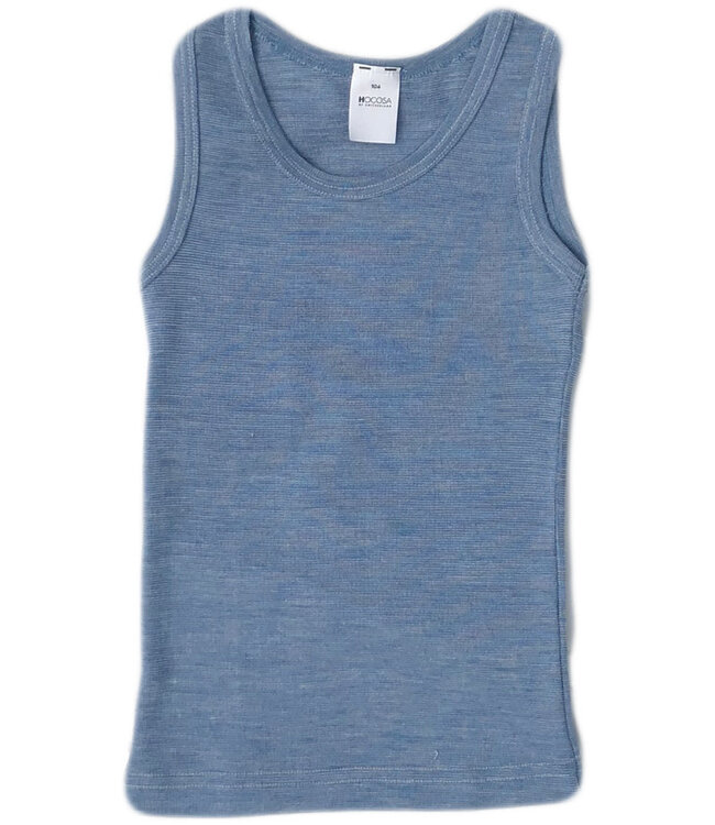 HOCOSA hemd wol zijde kind biologische wol JEANS