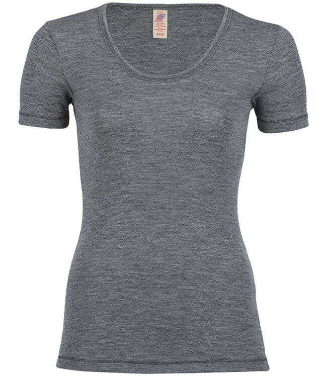 ENGEL puur wollen shirt korte mouw dames LEISTEEN wollen ondergoed