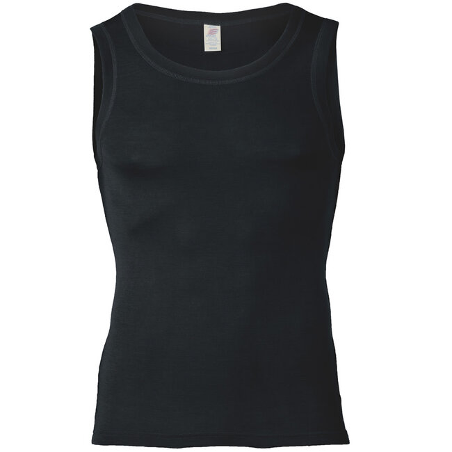 Engel Natur, herentop, wol en zijde, marineblauw, 46-48
