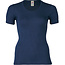 ENGEL Wol zijde dames shirt met korte mouw NAVY wollen ondergoed