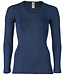 ENGEL Wol zijde longsleeve dames NAVY wollen ondergoed