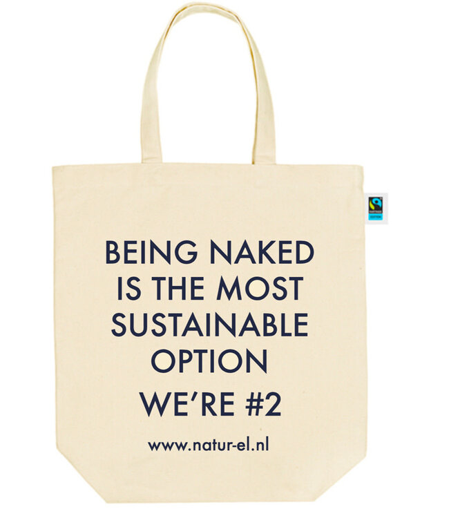 duurzame statement totebag biologisch canvas linnen