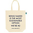 duurzame statement totebag biologisch canvas linnen