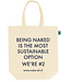 duurzame statement totebag biologisch canvas linnen