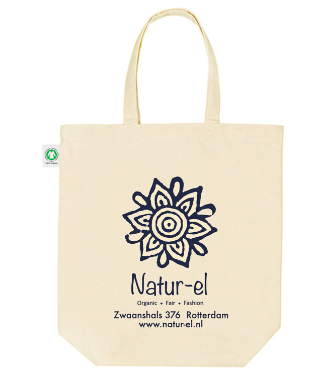 duurzame statement totebag biologisch canvas linnen