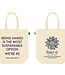 duurzame statement totebag biologisch canvas linnen