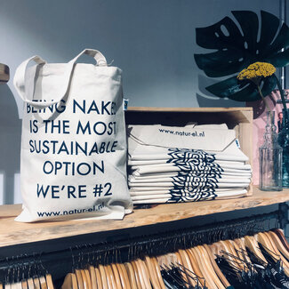 duurzame statement totebag biologisch canvas linnen