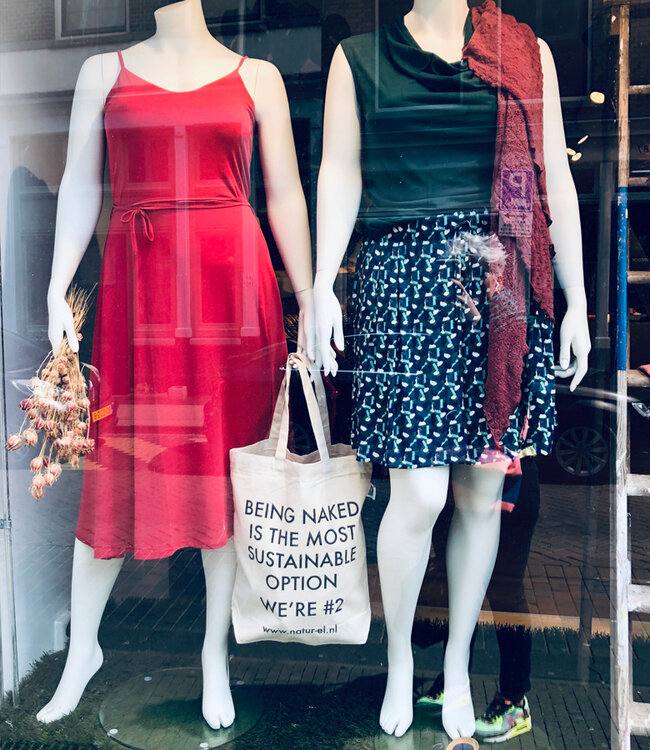 duurzame statement totebag biologisch canvas linnen