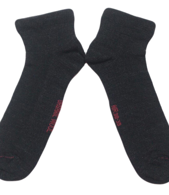 HIRSCH dunne wollen SNEAKER sokken ANTRACIET 901 12