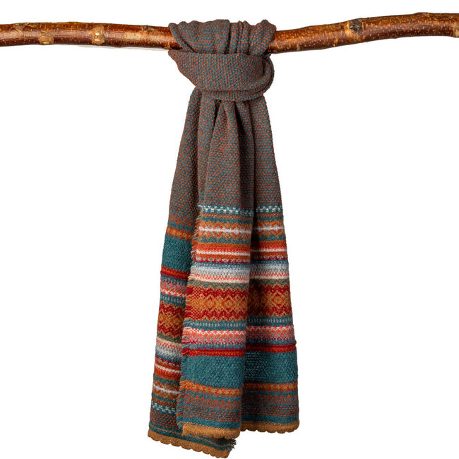 ERIBE Wollen sjaal shawl 100% merino lamswol ALPINE LUGANO