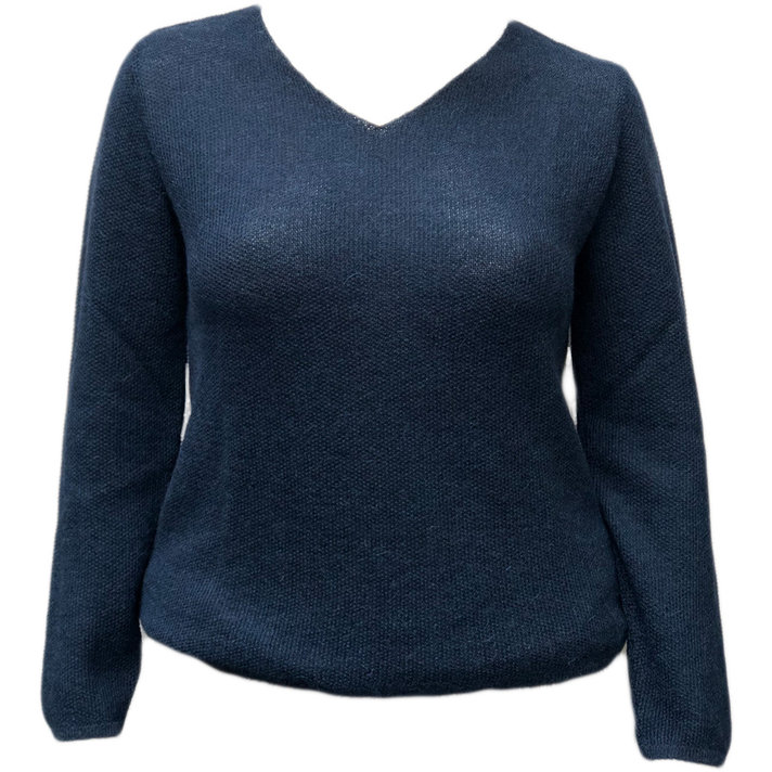 alpaca Natur el Heren pullover trui grijs v hals alpaca wol apu kuntur | ARAÑA
