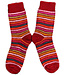 HIRSCH dikke wollen ski sokken REGENBOOG ROOD 016E 31