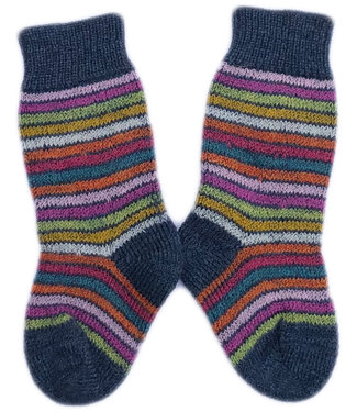 Hirsch Natur HIRSCH dikke wollen BABY sokken REGENBOOG BLAUW 016k