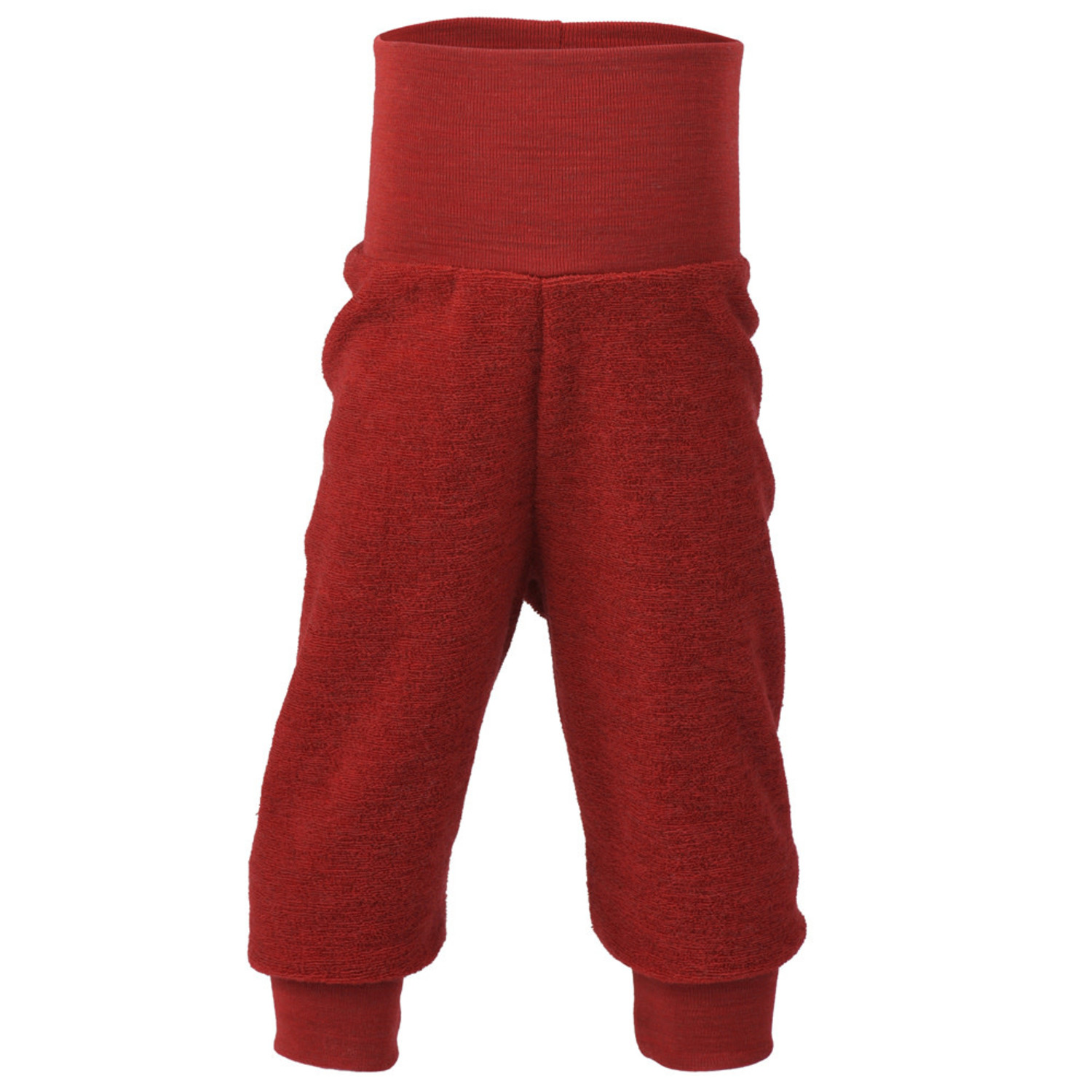 Engel Natur wollen badstof broekje baby * rood melange | Natur-el - Natur-el