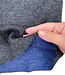 DE COLORES nierwarmer alpaca BLAUW ZWART 86 REVERSIBLE