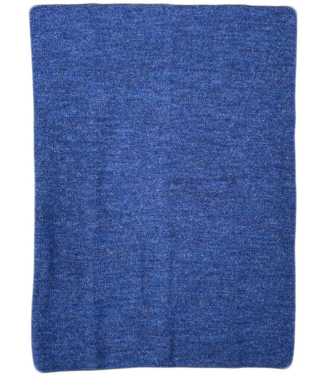 DE COLORES nierwarmer alpaca BLAUW ZWART 86 REVERSIBLE