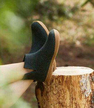 Glerups GLERUPS wollen sloffen pantoffels FOREST RUBBER HONEY