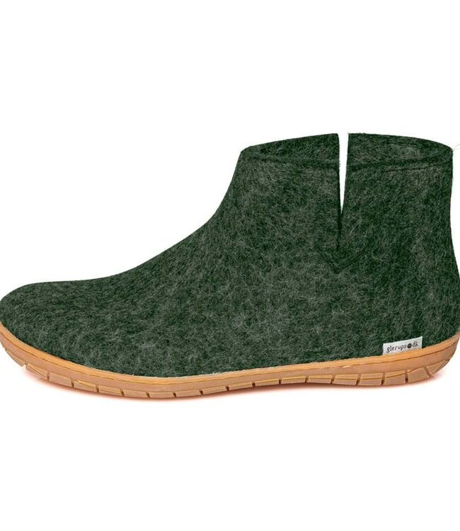 GLERUPS wollen sloffen pantoffels FOREST RUBBER HONEY