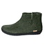GLERUPS wollen sloffen pantoffels FOREST RUBBER BLACK