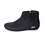 GLERUPS wollen sloffen pantoffels CHARCOAL RUBBER BLACK