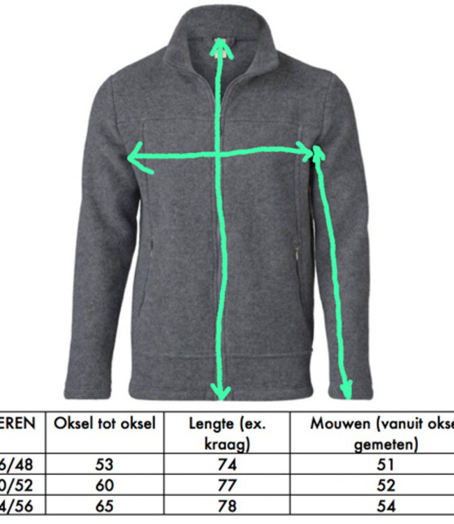 Engel Natur Wollen jas vest heren wolfleece ZWART