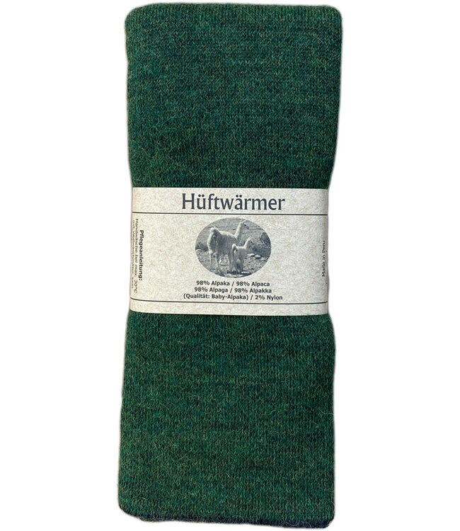 DE COLORES nierwarmer alpaca BOSGROEN ZWART 66 REVERSIBLE