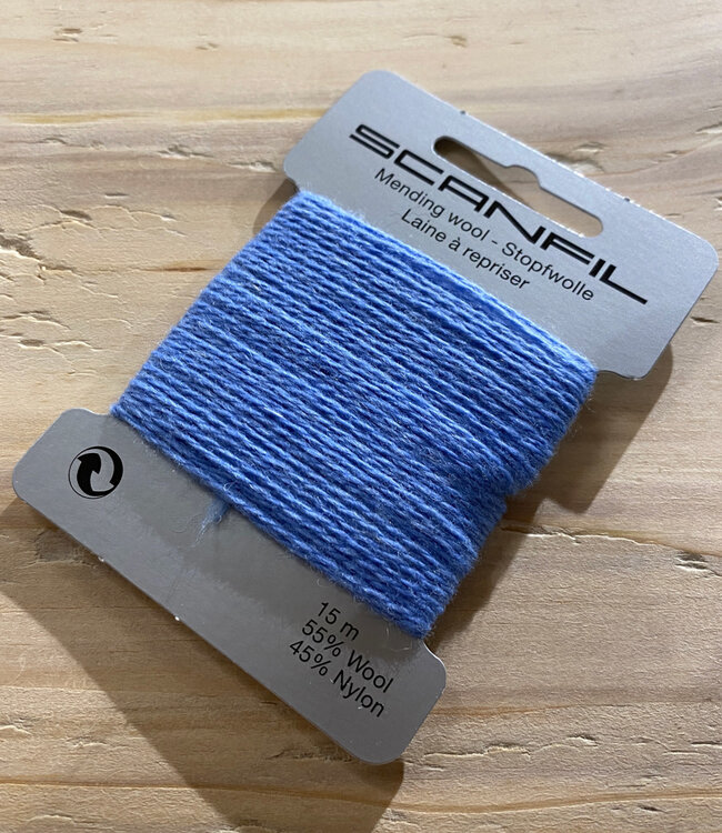 Stopwol voor wollen sokken HEMELSBLAUW 55