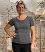 Engel ENGEL puur wollen shirt korte mouw dames LEISTEEN wollen ondergoed